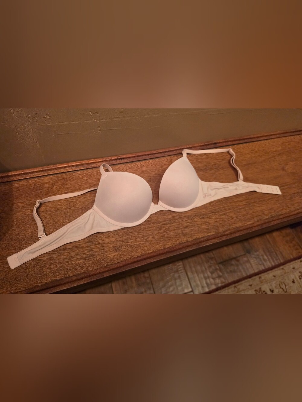 Victoria's Secret Pink Padded Pushup Tshirt Bra Size 34A